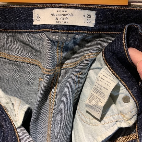 Abercrombie & Fitch Madison Jeans 8L Boot cut stretch blue pants - Picture 7 of 7